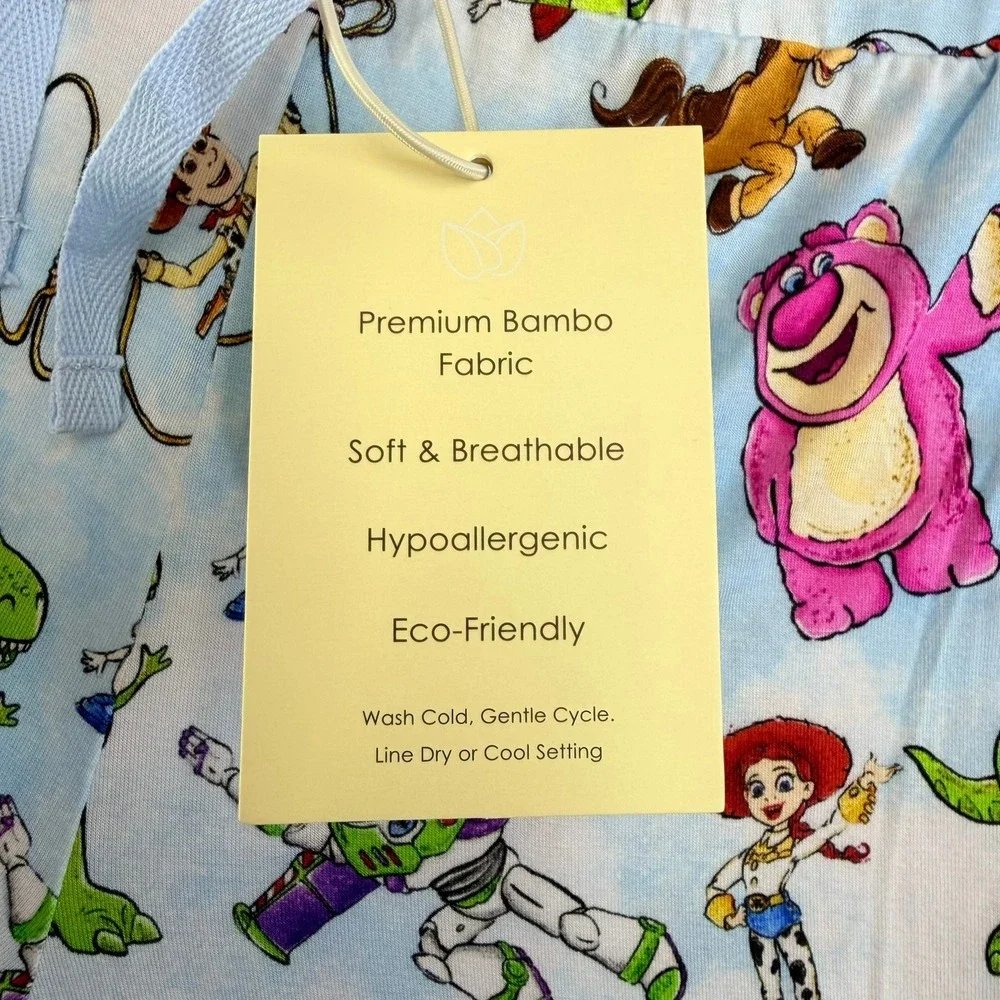 Little Snuggles Toy Story Pajama Pants Women XL Blue Bamboo Jogger Lounge Disney
